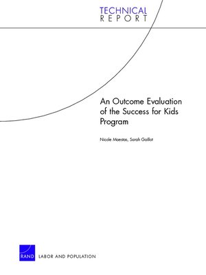 cover image of An Outcome Evaluation of the Success for Kids Program